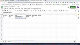 How to import contacts into Gmail by using a Google Spreadsheet