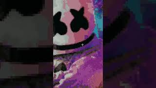 MARSHMELLO | MINECRAFT PIXEL ART | #shorts #minecraft #trending #pixelart #marshmello #viral #yt