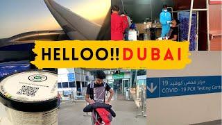 HELLO DUBAI - Trichy to Dubai - Travel vlog - Full PCR Rapid test explained in Tamil
