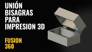 Unión de bisagras para impresión 3D - Fusion 360 en 5 min #03