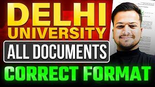 Caste Certificate CORRECT FORMAT needed to fill Delhi University 2024 form- Dates, Central VS State