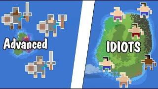 Small ADVANCED Island vs Giant PRIMITIVE Island!