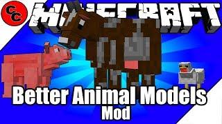 Minecraft Mods: "Better Animal Models Mod 1.12.2 "