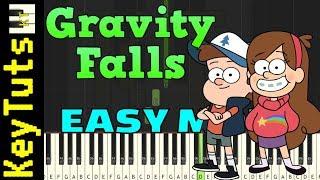 Learn to Play Theme from Gravity Falls - Easy Mode [Piano Tutorial] (Synthesia)