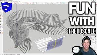 RADIAL BENDING Objects in SketchUp with FredoScale