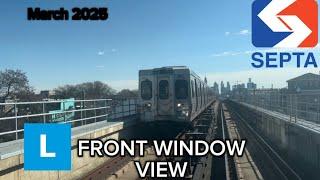 SEPTA 69th Street Transit Center to 11th Street Station | Front Window View | Market–Frankford Line