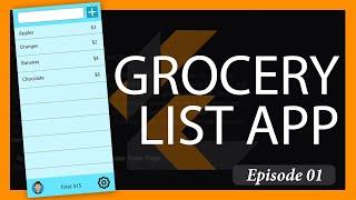 Flutter App From Scratch: Grocery list App (Episode 1, Hello World!)