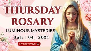 HOLY ROSARY WEDNESDAY  GLORIOUS  MYSTERIES OF THE ROSARY  JULY 04, 2024 | FOR HEALING AND COMFORT