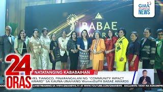 Mel Tiangco, pinarangalan ng "Community Impact Award" sa kauna-unahang WomenBizPH Babae... | 24 Oras