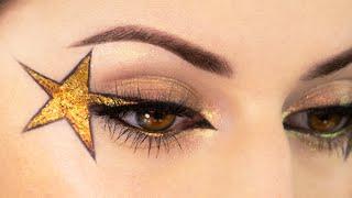 star eyeliner tutorial with multichrome