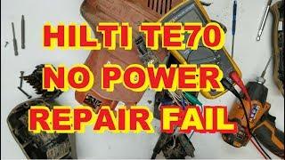 HILTI TE-70 Repair FAIL