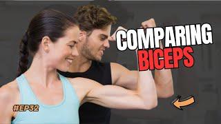 COMPARING girls' biceps | LOOK how BIG they are