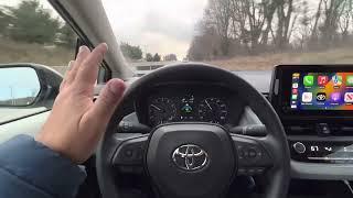 2023 Corolla Lane Tracing and Adaptive Cruise demo. Toyota Safety Sense 3.0