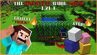 JUST TRY THIS EXTREMELY EFFICIENT WOOL farm for Minecraft 1.21. 4-Tutorial (JAVA)