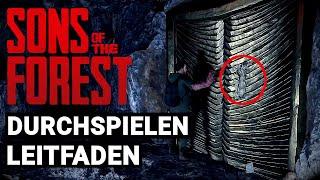 So beendest du Sons of the Forest in 2024 - Richtige Story Reihenfolge Höhlen & Bunker
