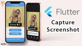 Flutter Tutorial - Take Screenshot Of Screen & Widgets | Capture, Save To Gallery, Share