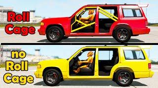 Roll Cage and no Roll Cage cars - Beamng drive