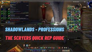 How to change from Aldor to Scryer reputation to learn recipes for professions | WoW Shadowlands