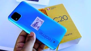 Realme  C20  6799/- unboxing & review !! Realme C20 Cool Blue