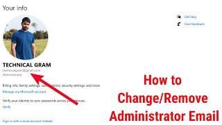 How to Remove & Change Your Administrator Email/Microsoft Email in Windows 10/11.
