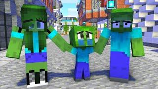 Monster School: Poor Baby Zombie Life 2 (Sad story but happy ending) - Minecraft Animations