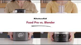 Deciding Between KitchenAid® Food Processors and Blenders