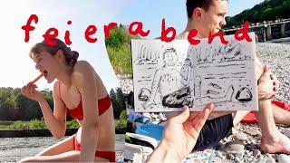 Summer in Munich! Sketchbook action, wet dogs, carrot picnic and german nudists