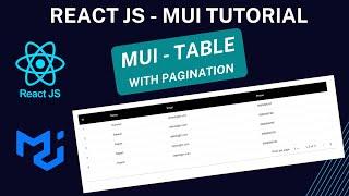 MUI Table with pagination in React JS  | Load MUI Table with api data | React JS - MUI Tutorial