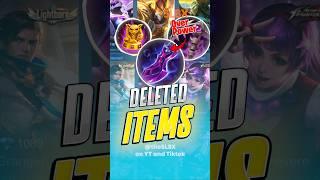 Deleted Items in mobile legends #mobilelegends #mlbb