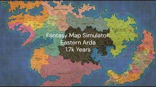 Fantasy Map Simulator: Eastern Arda | Timelapse