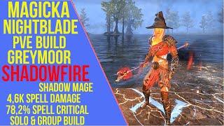 ESO Magicka Nightblade PVE Build - Shadowfire - PVE Guide (Greymoor)