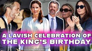 all the details of King Frederick of Denmark's lavish birthday celebration.