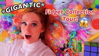 MY *GIGANTIC* FIDGET COLLECTION TOUR! *HIGHLY REQUESTED* (satisfying asmr!) | Vlogmas Day 13