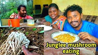 jangle mushroom eating |Cooking And Eating Village Cooking Recipe |Mushroom