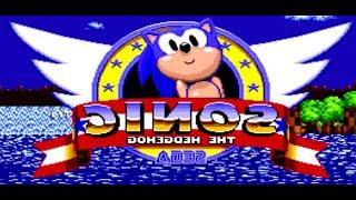 Sonic the Hedgehog on sega genesis, but it's backwards