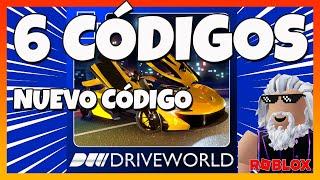 CÓDIGO NUEVO6 CÓDIGOS de DRIVE WORLD Update The Hunt  Roblox 2024  EMiLiOR