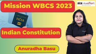 Mission WBCS 2023 | Indian Constitution | Important MCQs Discussion (Part-2) by Anuradha Basu