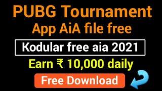 PUBG Tournament App AiA file free / kodular free aia 2021 / Earn 10 kk daily / free download