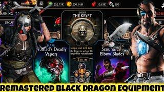 Remastered Black Dragon Equipments, BD Team Gameplay |The Krypt Elder Floor 3/3 MK Mobile Update 5.3