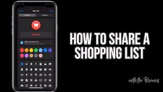 How to share a shopping list with your iPhone reminders