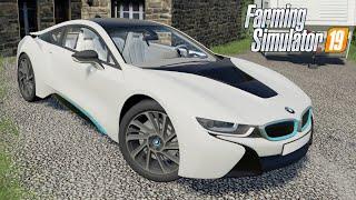 FS19 - BMW I8 2015 - Farming Simulator 2019 CAR MOD DOWNLOAD LINK #gaming #games #gameplay #car #bmw