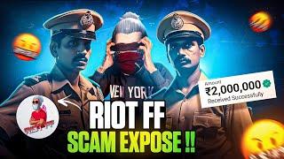 RIOT FF Scammer EXPOSE !! ️ ₹20 LAKH Scam @RIOTFFOFFICIAL