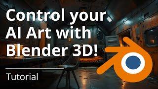 Control Your AI Art with Blender - Blender & Stable Diffusion ControlNet Tutorial 2024