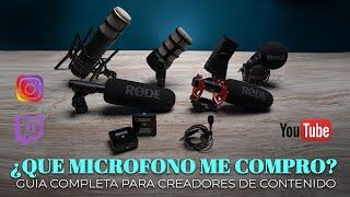 ¿QUE MICROFONO ME COMPRO? | GUIA COMPLETA PARA CREADORES DE CONTENIDO | YOUTUBE, INSTAGRAM & TWITCH