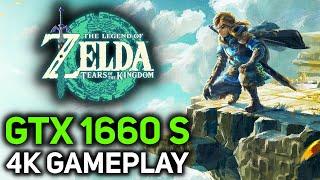 Zelda Tears of the Kingdom on GTX 1660 Super | 4K Gameplay (Yuzu)