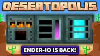 Minecraft Desertopolis | ENDER IO RETURNS & WIRELESS STORAGE UPGRADE! #9 [Modded Desert Survival]