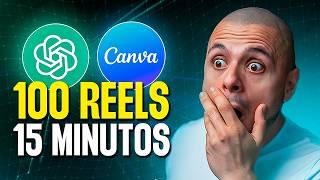 Crea 100 Reels/TikTok En 15 Minutos con ChatGPT+Canva (vídeos para Instagram, TikTok y Shorts)