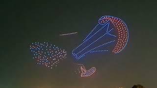 Dubai Drone Show🪂 |PYRO Show |1000+ Drones |LIVE Show |Free Event |DSF |Christmas & New Year 2024