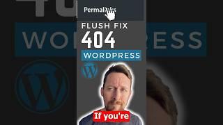 Fix Wordpress 404 Page Not Found Error #wordpress #404