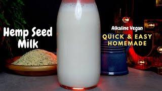 Alkaline Hemp Milk | How To Make Hemp Seed Milk | Dr Sebi Approved Vegan Hempseed Milk 